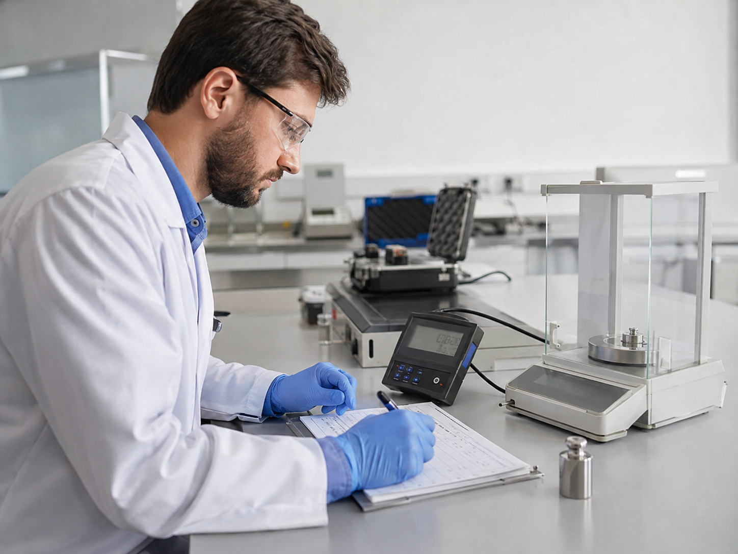 Calibración y registro de un equipo de laboratorio